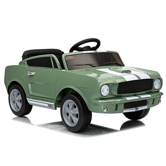 ANIXOL Licensed Shelby 12V Kids Ride-On Car, Parent Remote, LED Lights, Safety Belt