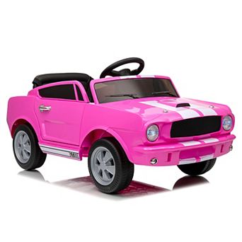 ANIXOL Licensed Shelby 12V Kids Ride-On Car, Parent Remote, LED Lights, Safety Belt