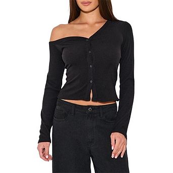 Women Long Sleeve Tops Lightweight Cardigan Cropped Going Out Shirts Knit Button Down Tops