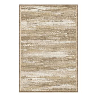 Modern Abstract Area Rug Low Pile Washable Indoor Carpet for Contemporary Living Room Office