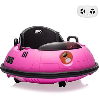 12V Electric Bumper Car for Kids, Kids Ride-On with Remote, 360 Degree Spin, LED Lights