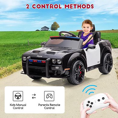 12V Kids Licensed Dodge Challenger Ride-On Car, Electric Vehicles with Remote, LED Lights, Bluetooth