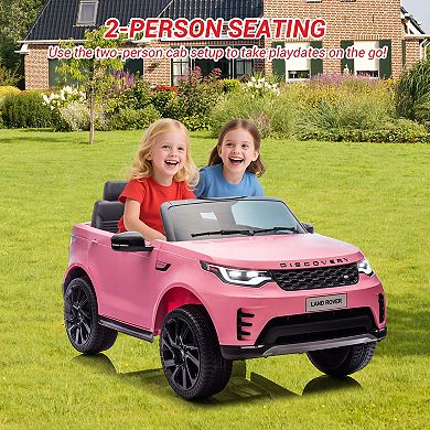 ANIXOL 12V Kids Ride On Car, Licensed Land Rover, 2-Seater, Remote & Manual Control