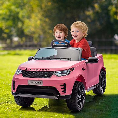 ANIXOL 12V Kids Ride On Car, Licensed Land Rover, 2-Seater, Remote & Manual Control