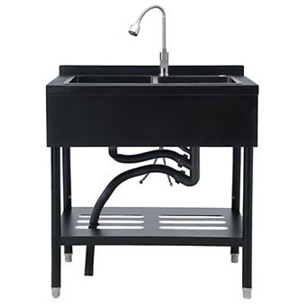 36.6x22.2x38.9 Stainless Steel Sink 2.0 Series Durable Corrosion Resistant Easy to Clean Rust Proof