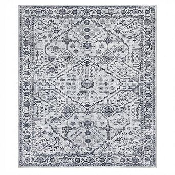 Vintage Boho Area Rug for Living Room Bedroom Farmhouse, Washable Non-Slip Low Pile Carpet Rugs