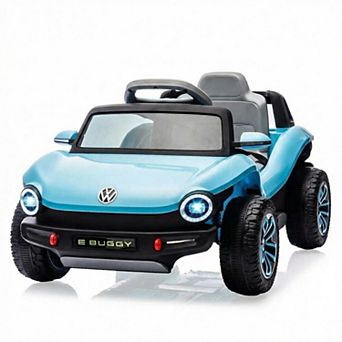 ANIXOL Licensed Volkswagen Beetle 12V Ride-On Car, Parent Remote, Music, LED, Kids Electric Vehicle