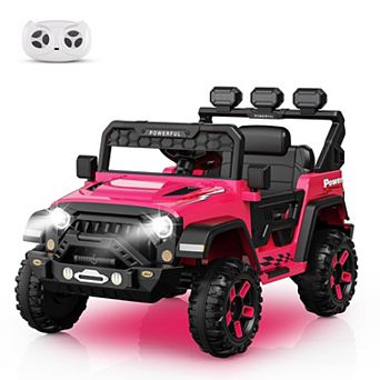 12V Kids Electric Ride On Car with 2.4G Remote Control, 3 Speeds, Soft Start, Music