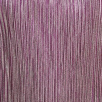 Artyska Metallic Pleated Sleeveless Maxi Dress with Side Slit