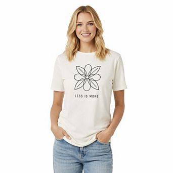 Artyska Women’s Less Is More Graphic Tee Short Sleeve Crewneck Casual T-Shirt