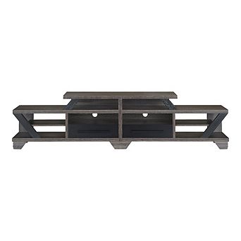 ENITIAL STAR Dixon Rustic Wood 82-Inch TV Stand
