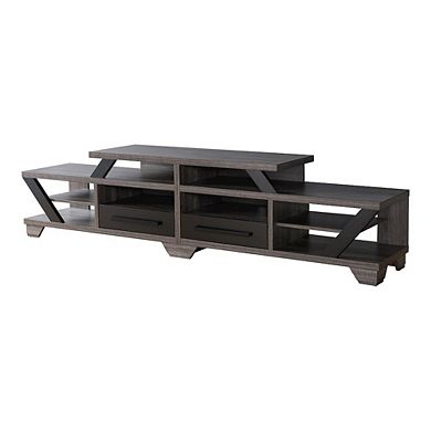 ENITIAL STAR Dixon Rustic Wood 82-Inch TV Stand