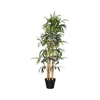 Faux Bamboo Plant With Plastic Pot