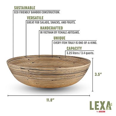 Joyce Chen 12-Inch Bamboo Salad Bowl