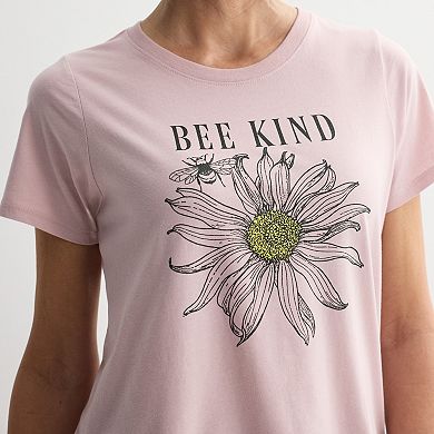 Women's Missy Bee Kind Graphic Tee
