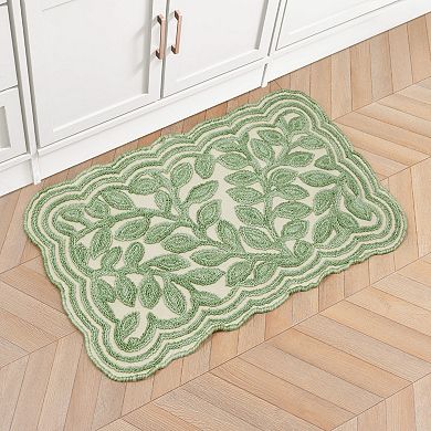 Laura Ashley Space Dyed Scalloped Loop Rug