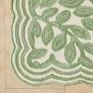 Laura Ashley Space Dyed Scalloped Loop Rug