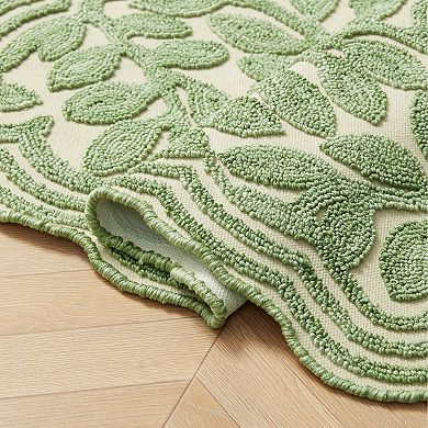 Laura Ashley Space Dyed Scalloped Loop Rug