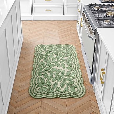 Laura Ashley Space Dyed Scalloped Loop Rug