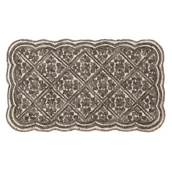 Laura Ashley Space Dyed Scalloped Loop Rug