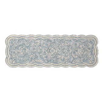 Laura Ashley Space Dyed Scalloped Loop Rug