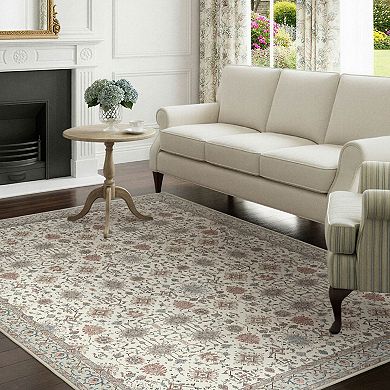 Laura Ashley Imagine Printed Chenille Washable Rug