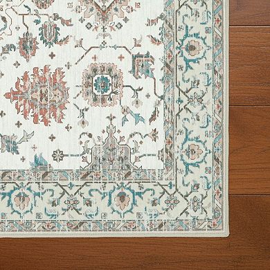 Laura Ashley Imagine Printed Chenille Washable Rug