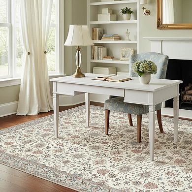 Laura Ashley Imagine Printed Chenille Washable Rug