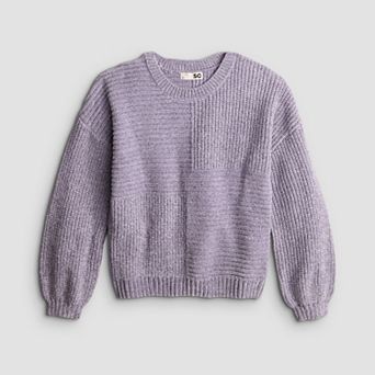 Girls 6-20 SO® Oversized Knit Chenille Crewneck Sweater in Regular & Plus Size