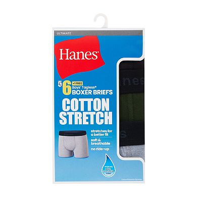 Boys 8-20 Hanes® Ultimate 5-Pack Moisture-Wicking Boxer Briefs