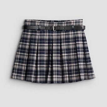 Girls 7-16 Speechless Pleated Plaid Skort