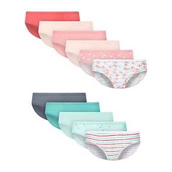 Girls 4-20 Hanes® Ultimate 10-Pack Cotton-Stretch Hipster Panties