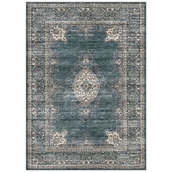 Vintage Area Rugs for Living Room Bedroom Machine Washable Soft Plush Bedside Floor Carpet
