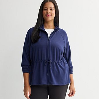 Plus Size Tek Gear® French Terry Cinch Jacket