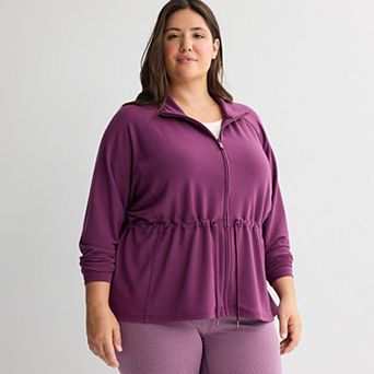 Plus Size Tek Gear® French Terry Cinch Jacket