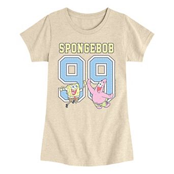 Girls 7-16 Nickelodeon SpongeBob SquarePants Retro Jersey Graphic Tee