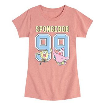 Girls 7-16 Nickelodeon SpongeBob SquarePants Retro Jersey Graphic Tee