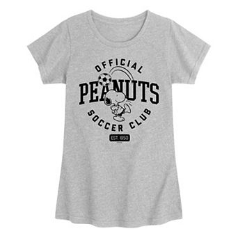 Girls 7-16 Peanuts Official Soccer Club Graphic Tee