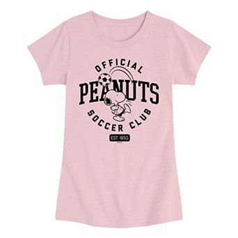 Girls 7-16 Peanuts Official Soccer Club Graphic Tee