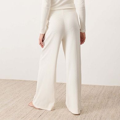 Dream Rib Wide Leg Lounge Pant