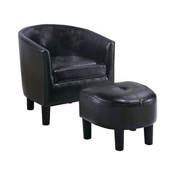 Beua 2 pc Accent Chair and Ottoman Set