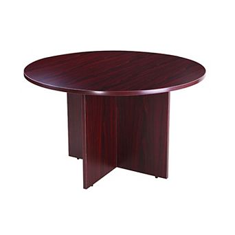 Zoa Round Office Meeting Table with Cross Base