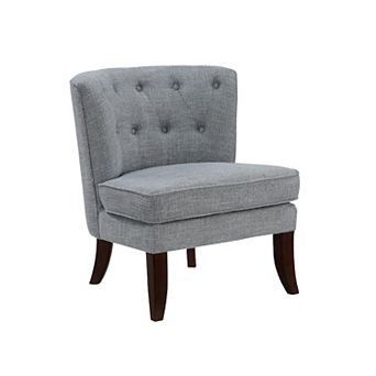 Rose Accent Chair, Button Tufted Wingback, Polyester