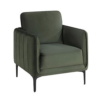 Reniz Accent Club Chair, Foam Cushions, Metal Legs