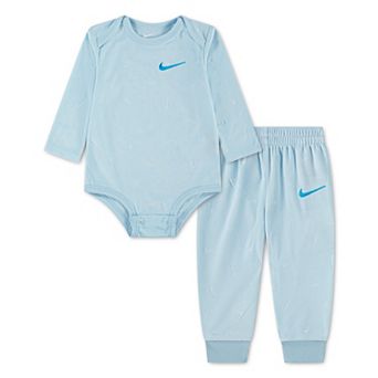 Newborn Baby Nike Essentials Velour Bodysuit & Pants 2 pc Set