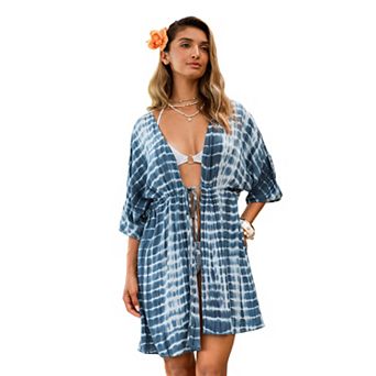 Women's Cupshe Boho Tie-Dye Beach Cover Up