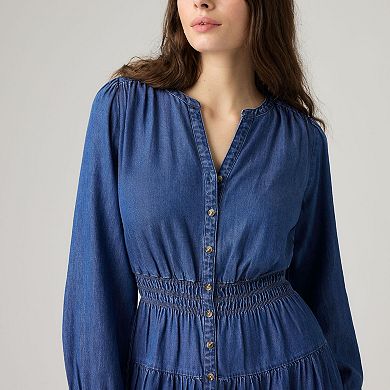 Women's Levi's® Smocked Waist Long Sleeve Dress