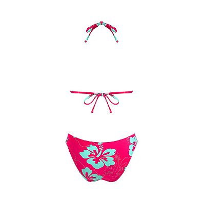 Women's Cupshe Island Escape Floral Back Tie Bikini Set