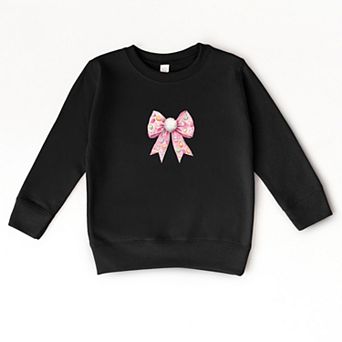 Easter Egg Bow Coquette - Toddler Graphic Sweatshirt