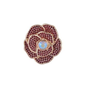 Hallmark Red Stone Rose Pin